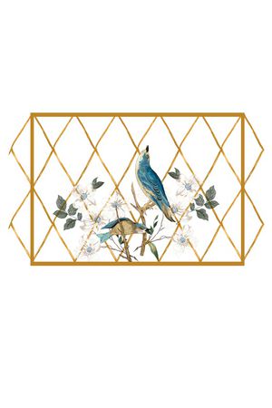 花鸟印花花型图片