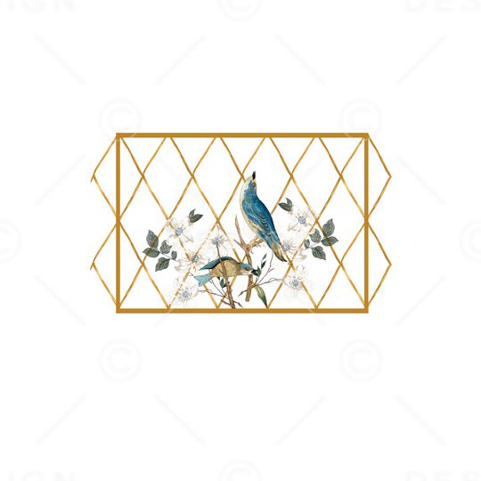 花鸟印花花型图片