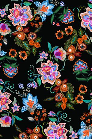 花卉印花花型图片