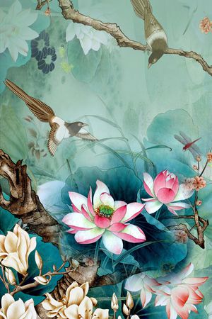 数码花型印花花型图片