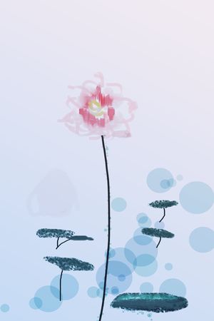手绘印花花型图片