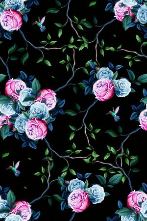抽象印花花型图片