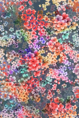 数码花型印花花型图片