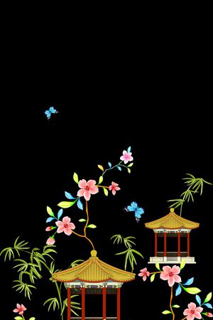 花卉印花花型图片
