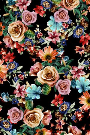 数码花型印花花型图片