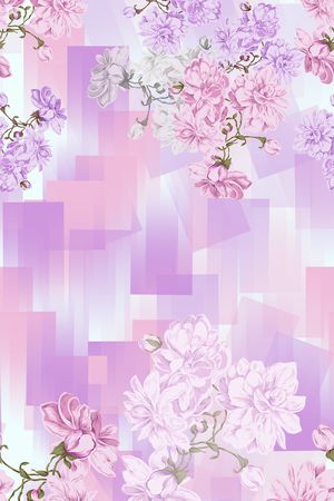 几何印花花型图片