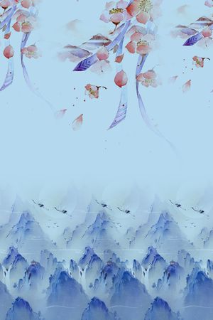 国画印花花型图片