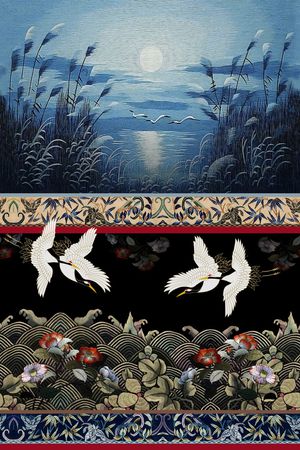 绣花花型印花花型图片