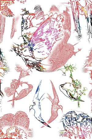 休闲印花花型图片