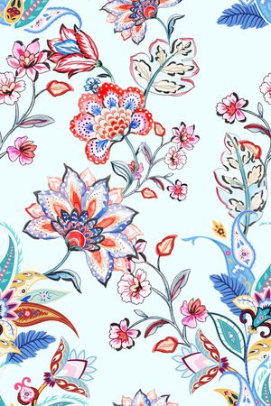 春夏花型印花花型图片