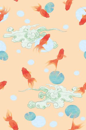 春夏花型印花花型图片