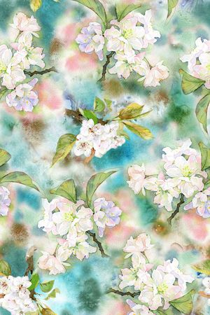 海棠印花花型图片