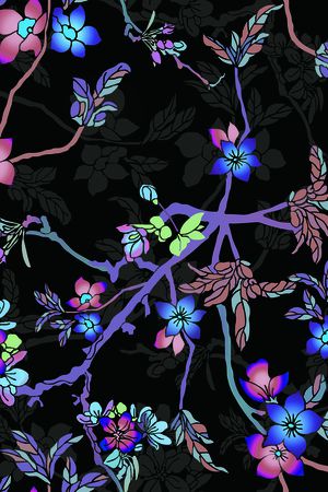 数码花型印花花型图片