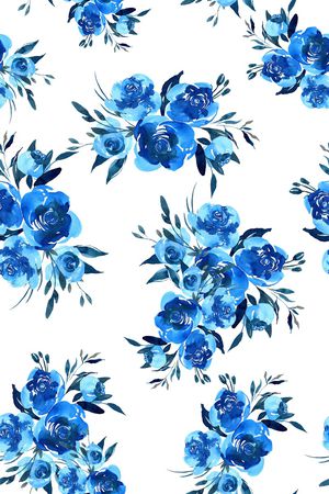 春夏花型印花花型图片