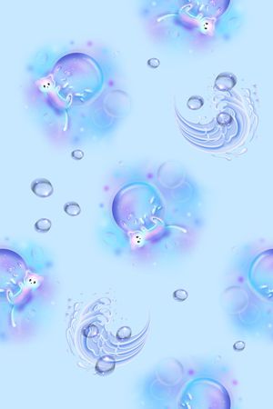 春夏花型印花花型图片