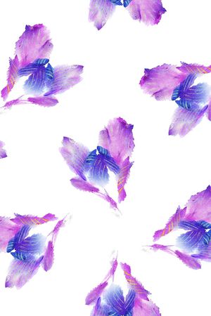 手绘花卉印花花型图片