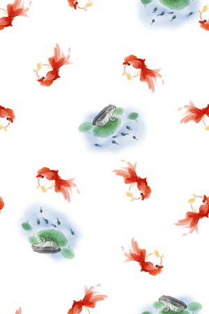 春夏花型印花花型图片