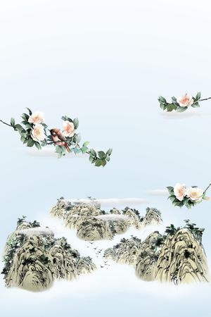 旗袍印花花型图片