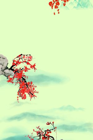 梅花印花花型图片