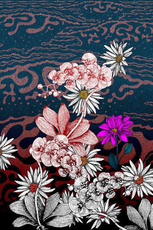 抽象印花花型图片