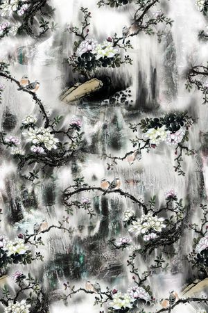 烂花花型印花花型图片