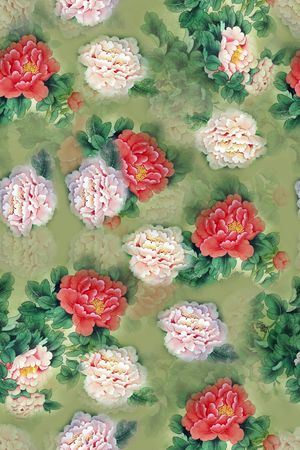烂花花型印花花型图片