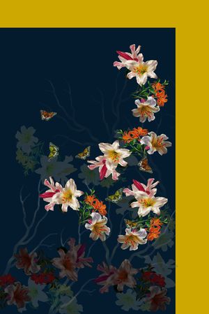 定位花印花花型图片