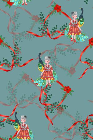女装印花花型图片