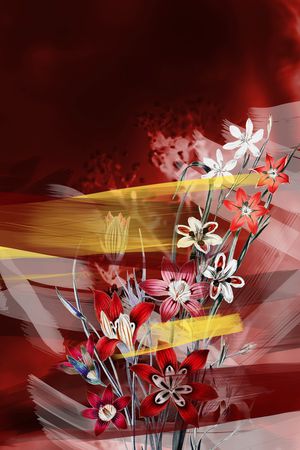 大花印花花型图片