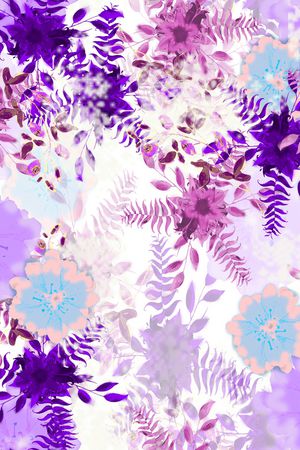 抽象印花花型图片
