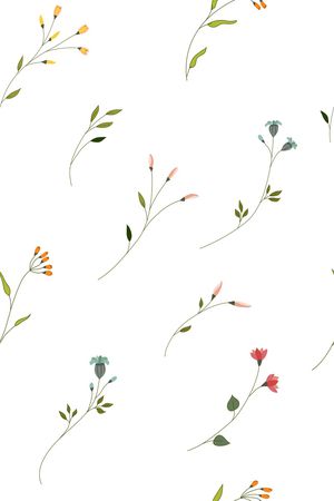 春夏花型印花花型图片