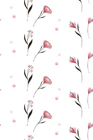 春夏花型印花花型图片