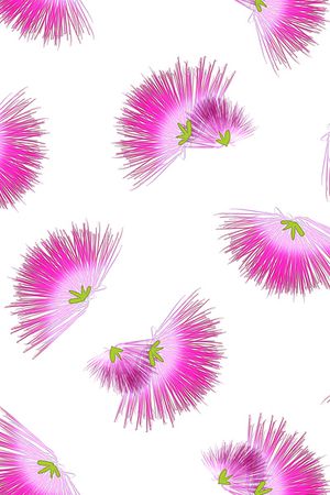合欢花印花花型图片