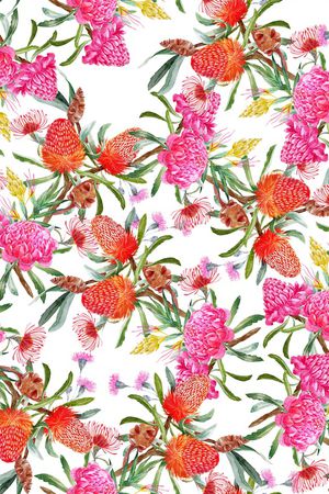 春夏花型印花花型图片