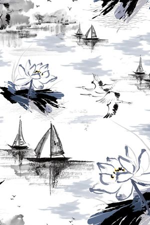 数码花型印花花型图片