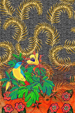 定位花印花花型图片