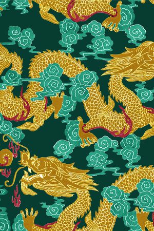 龙印花花型图片