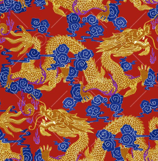 龙印花花型图片