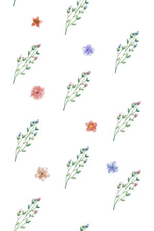 春夏花型印花花型图片