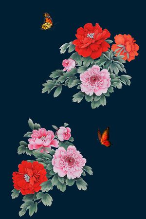 数码花型印花花型图片