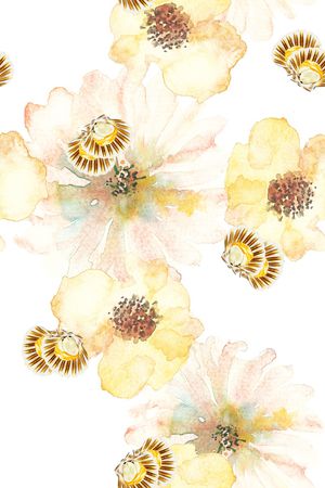 春夏花型印花花型图片