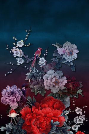大牌风印花花型图片