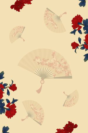 古典花纹印花花型图片