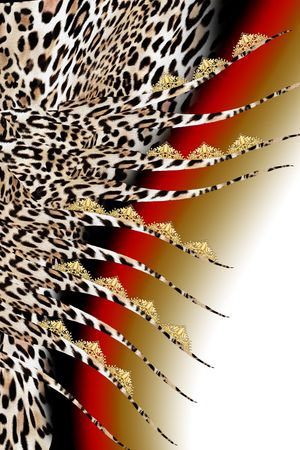 leopard印花花型图片