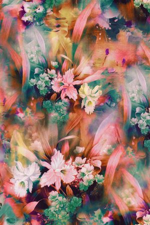 数码花型印花花型图片