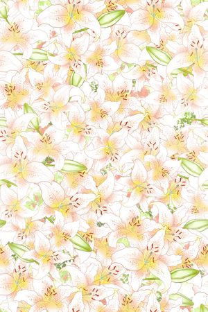 百合印花花型图片