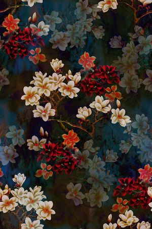 香云纱印花花型图片