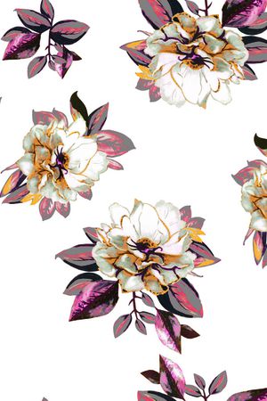 数码花型印花花型图片
