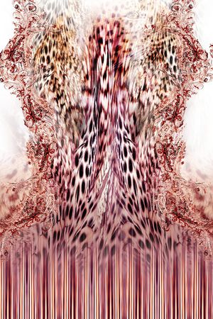 leopard印花花型图片