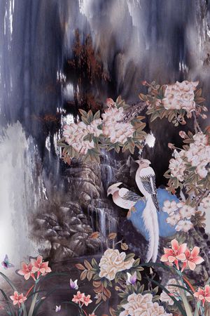国画印花花型图片